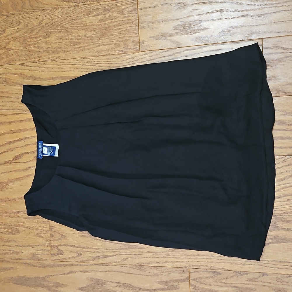 Doncaster Silk Sleeveless Blouse Black Size 10